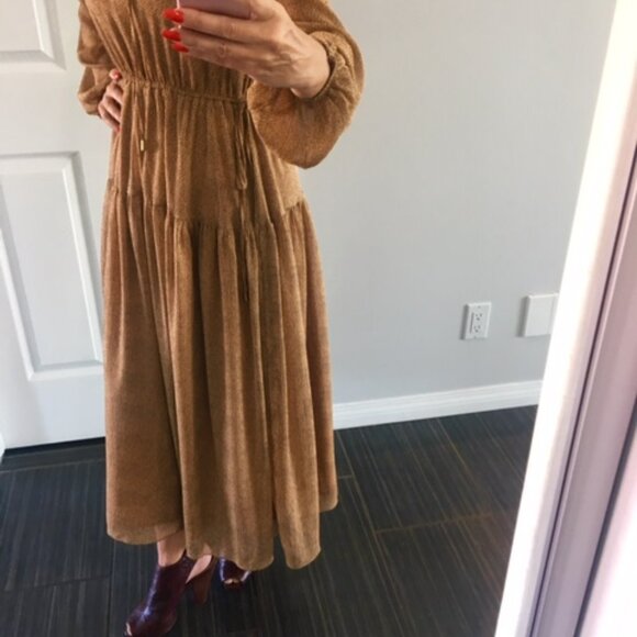 Mink Pink Midi,long sleeve, boho dress size small - Picture 11 of 16